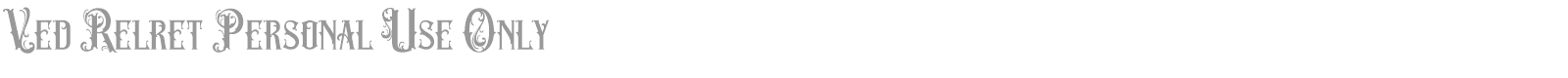 Ved Relret font preview